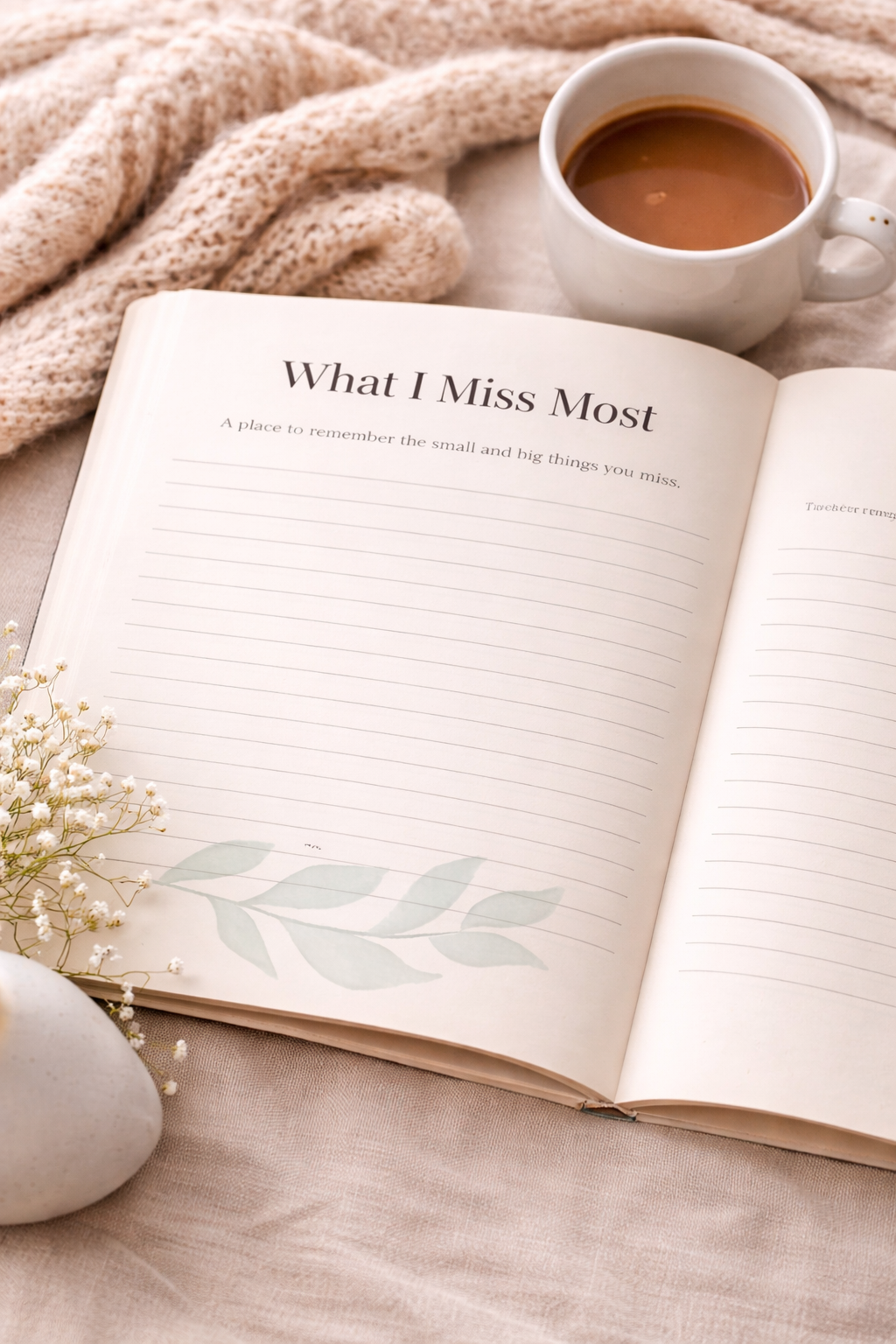 Grief Journal – Printable Guided Journal for Loss, Healing & Remembering Loved Ones